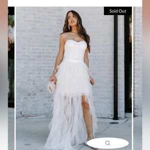 VICI - TULLE RUFFLE MAXI SKIRT